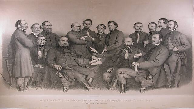 Professors of the Medical Faculty at the Royal Hungarian University of Science in 
1863, by József Marastoni: 1863